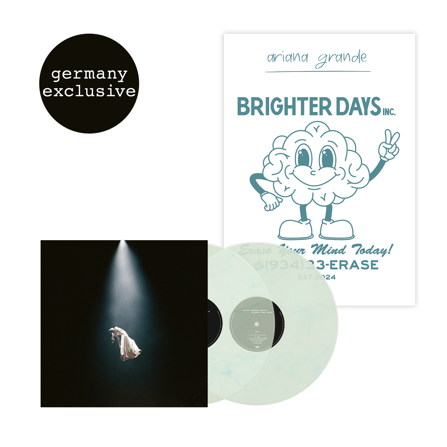 Ariana Grande Eternal Sunshine Deluxe: Brighter Days Ahead LP + Germany Exclusive Poster Brighter Days Ahead LP + Poster 404111