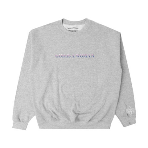 god is a woman by Ariana Grande - puff print crewneck - shop now at Ariana Grande store