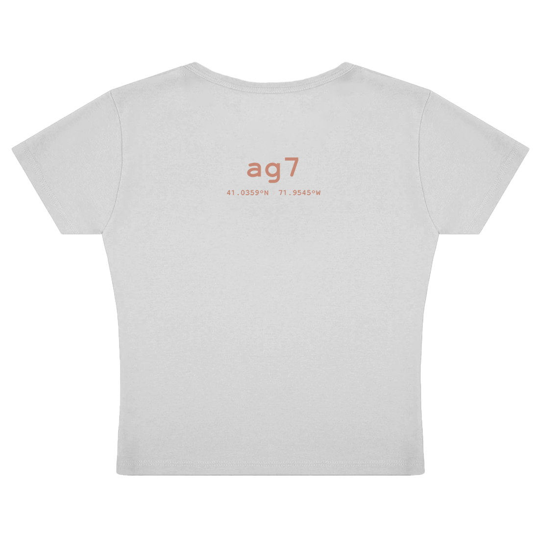 Ariana Grande ag7 cropped white T-Shirt 347268