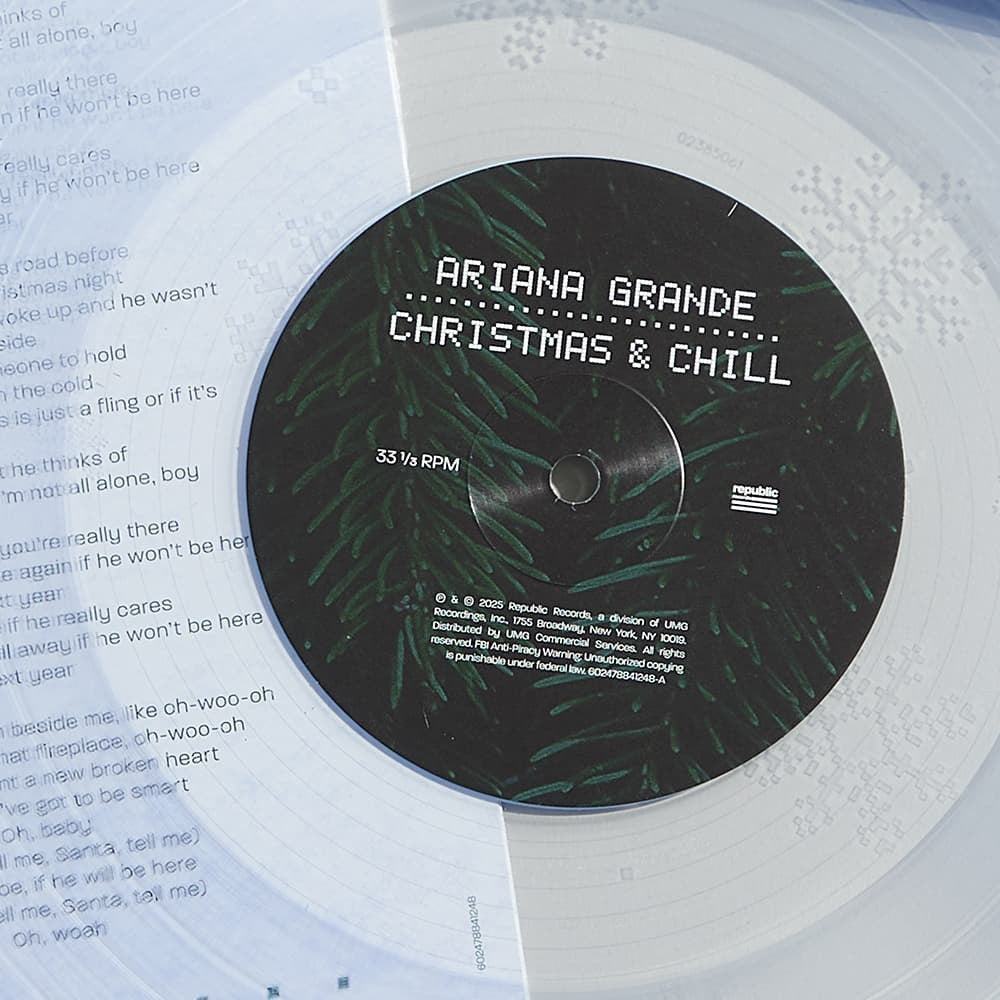 christmas & chill 10th anniversary edition lp (clear w/ snowflake