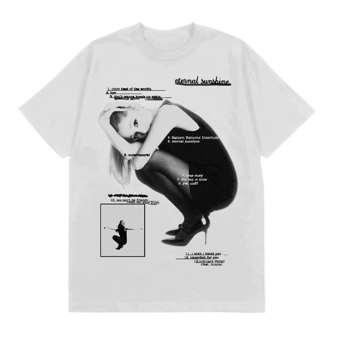 Ariana Grande eternal sunshine tracklist white T-Shirt 351589