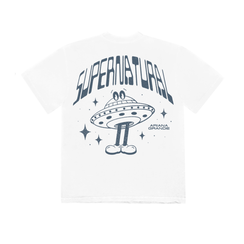 supernatural t-shirt (white) Ariana Grande